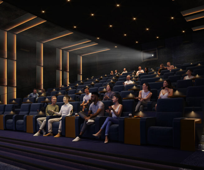 3d-visualisointi elokuvasali